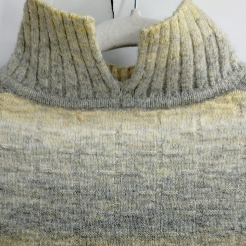 Anthropologie Pilcro Ombre Yellow Striped Cropped Sweater - Picture 12 of 15